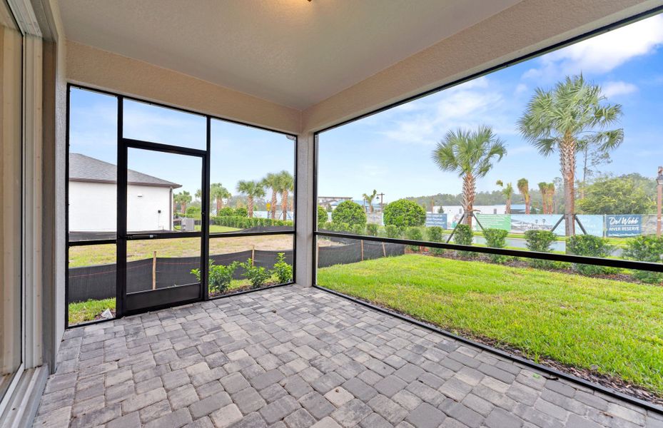 Exterior details and patio area of a home in Del Webb River Reserve, Spring Hill (Image 4).
