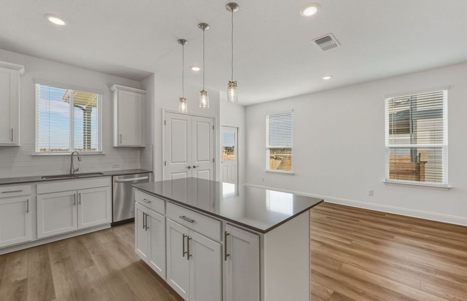 Furnished interior view inside a new home in Patterson Ranch, Georgetown (Image 5).