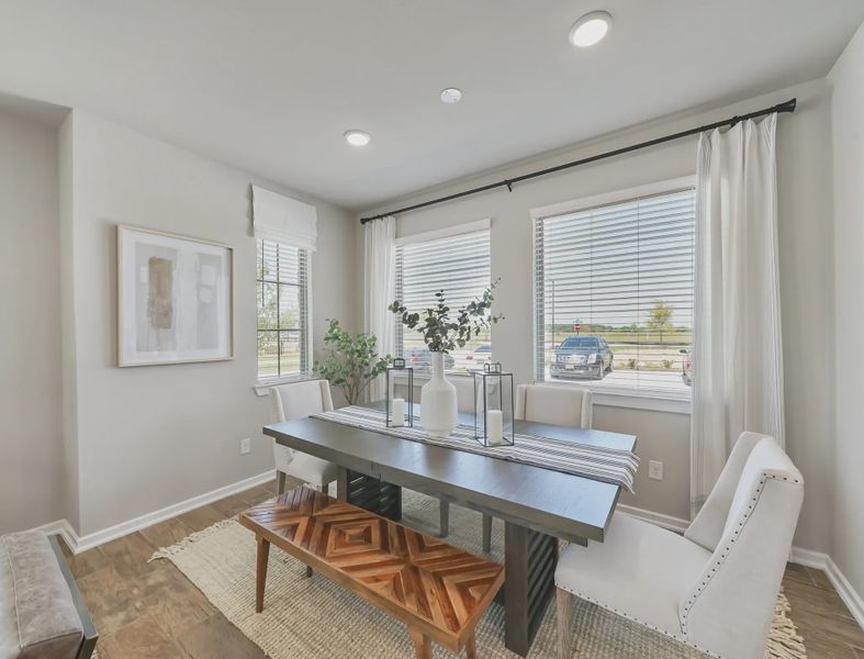 Representative furnished interior of a home built from the Riverdale by Chesmar Homes in Sienna Courtyard, Missouri City (Image 7).