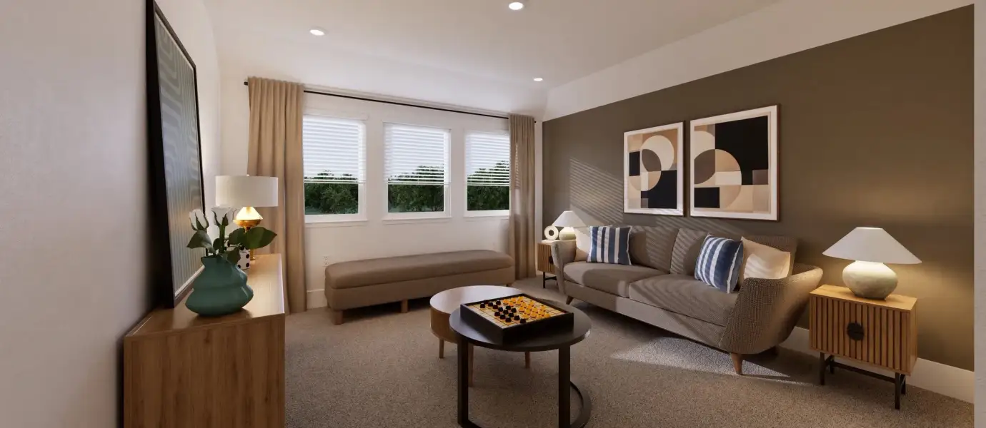 Representative furnished interior of a home built from the Somerset by Lennar in Still Creek Ranch, Richmond (Image 5).