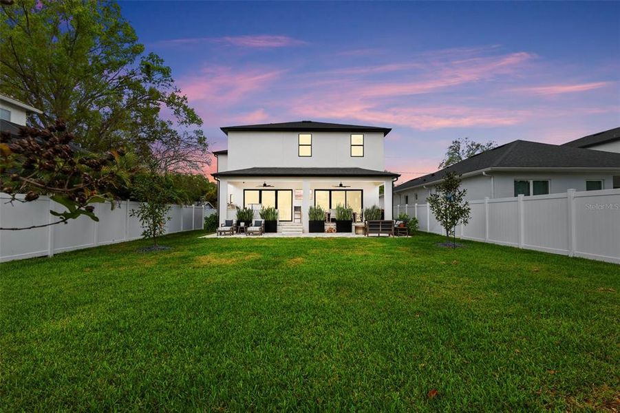 Exterior details and patio area of a home in , Tampa (Image 44).