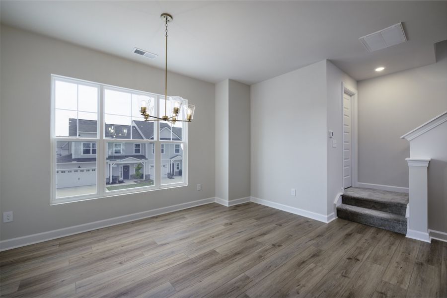 Representative unfurnished interior of a home built from the The Beckett by Cothran Homes in Holly View, Greenville (Image 26). Representative unfurnished interior of a home built from the The Beckett by Cothran Homes in Holly View, Greenville (Image 26).