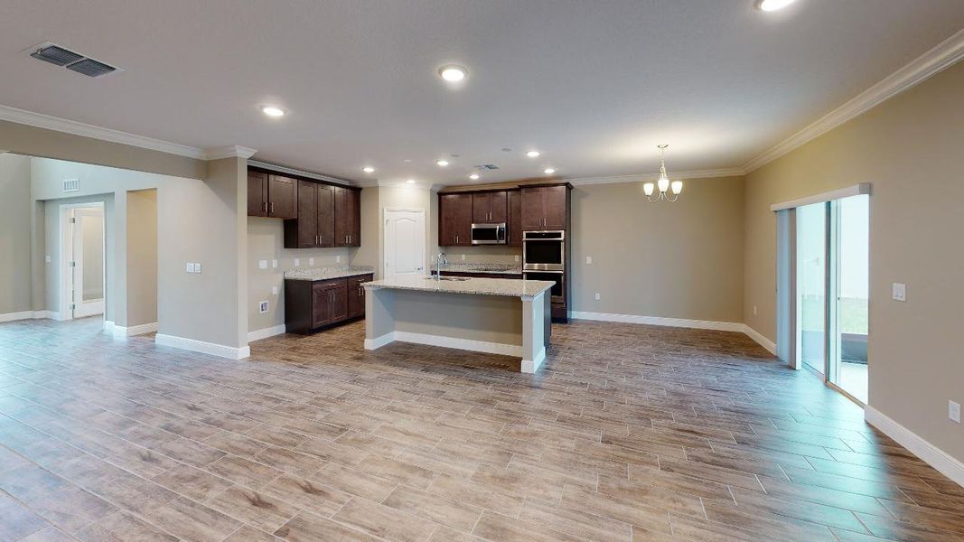 Representative furnished interior of a home built from the Westfield by Maronda Homes in Coastal Communities, Edgewater (Image 4).