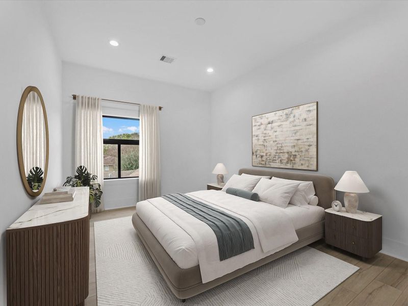 Furnished interior view inside a new home in , Houston (Image 21).