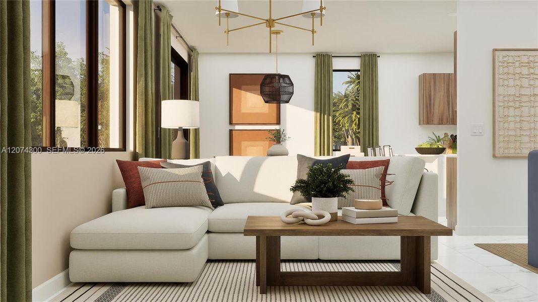 Furnished interior view inside a new home in Solterra, Sunrise (Image 8).