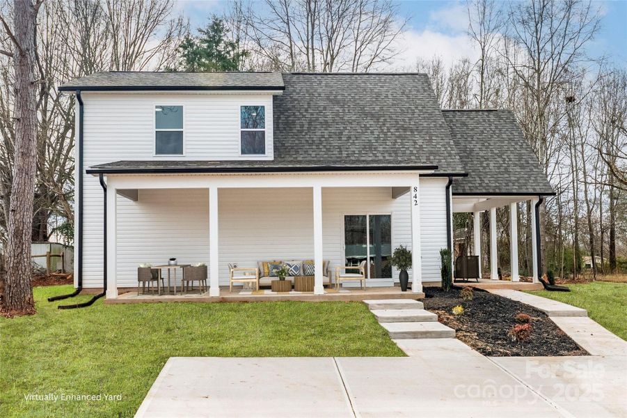 Exterior details and patio area of a home in , Shelby (Image 29).