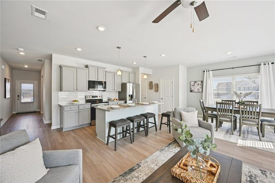 Furnished interior view inside a new home in Creekside Village, Lithonia (Image 6).
