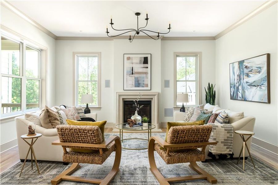 Furnished interior view inside a new home in , Woodstock (Image 8).