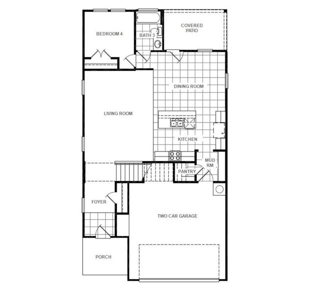2D floor plan layout of this home in Sorella, Tomball, TX (Image 3). 2D floor plan layout of this home in Sorella, Tomball, TX (Image 3).