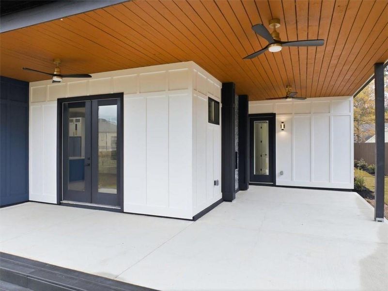 Exterior details and patio area of a home in , Acworth (Image 29).