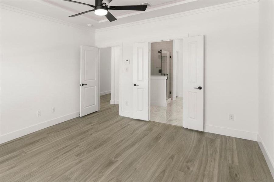 Spacious, unfurnished interior of a new home in Trails at Cottonwood Creek, Rowlett (Image 23). Spacious, unfurnished interior of a new home in Trails at Cottonwood Creek, Rowlett (Image 23).