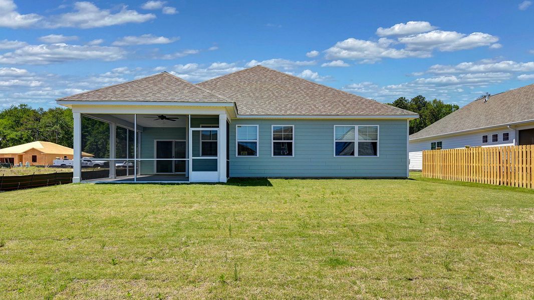 Exterior details and patio area of a home in Sease's Pond, Gilbert (Image 26).