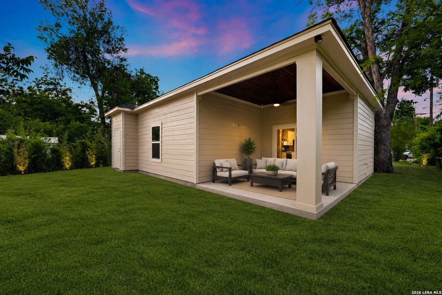 Exterior details and patio area of a home in , San Antonio (Image 24). Exterior details and patio area of a home in , San Antonio (Image 24).