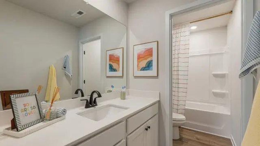 Furnished interior view inside a new home in Reserve at Gum Springs, Jefferson (Image 18).