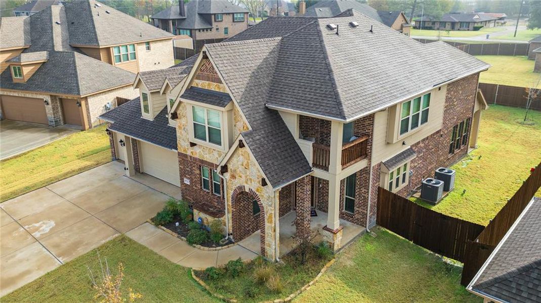 Aerial view of residential area Aerial view of residential area