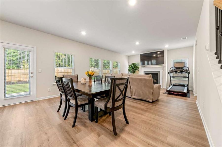 Furnished interior view inside a new home in Creekside at Oxford Park, Fairburn (Image 7).