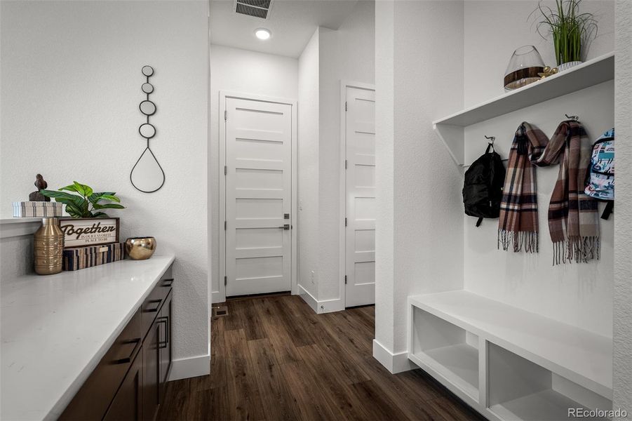 Furnished interior view inside a new home in Cloverleaf - Pinnacle Collection, Monument (Image 28).