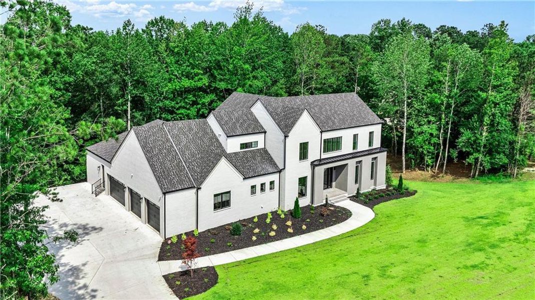 Front exterior of a new home in , Newnan, GA, highlighting curb appeal (Image 26).