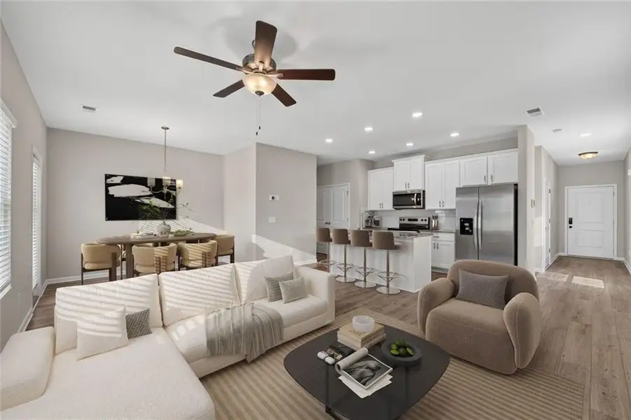 Furnished interior view inside a new home in , Atlanta (Image 4). Furnished interior view inside a new home in , Atlanta (Image 4).