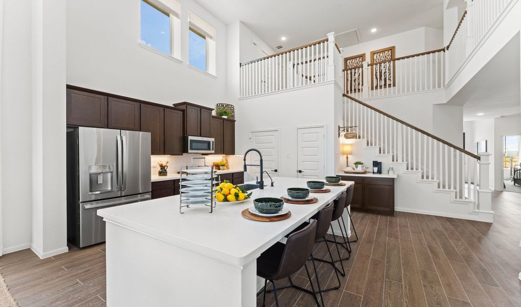 Kitchen with spacious island