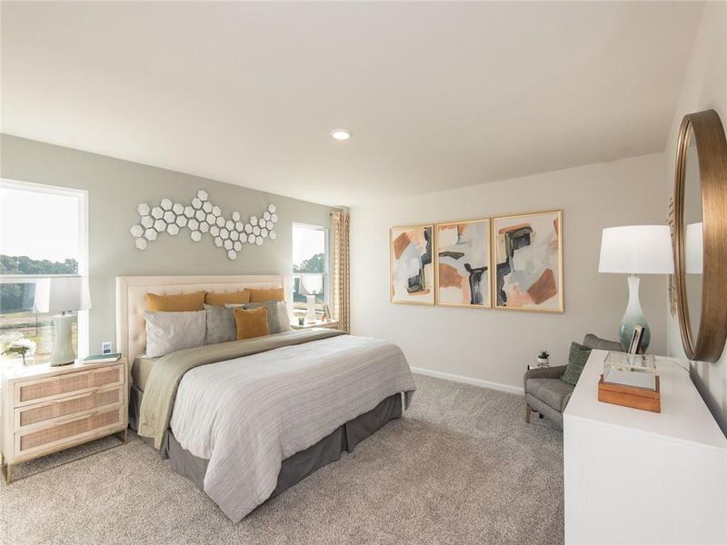 Furnished interior view inside a new home in Westmont Preserve, Powder Springs (Image 10).