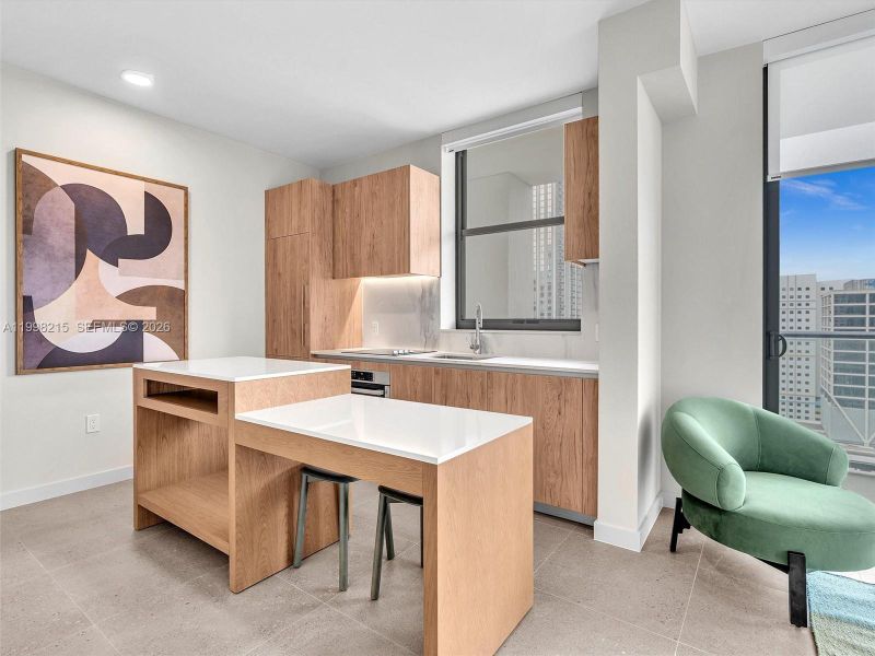 Furnished interior view inside a new home in , Miami (Image 7).