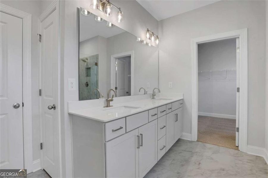 Furnished interior view inside a new home in The Paddocks at Doc Hughes, Buford (Image 34).