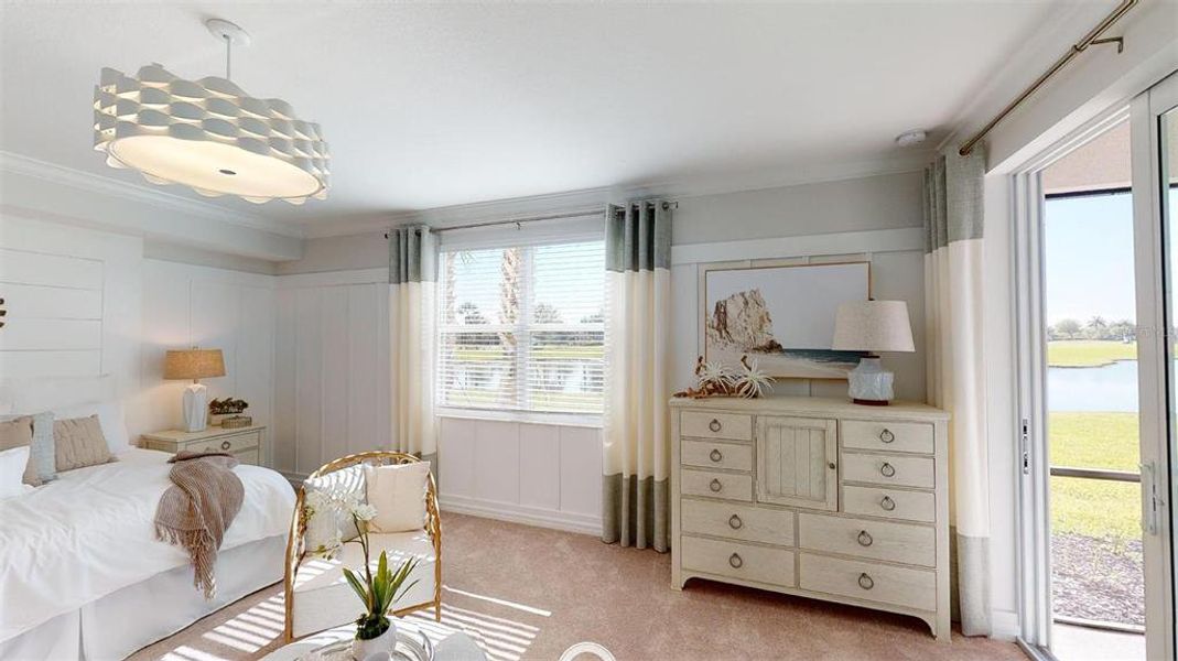 Furnished interior view inside a new home in Wellen Park Golf & Country Club, Venice (Image 18).