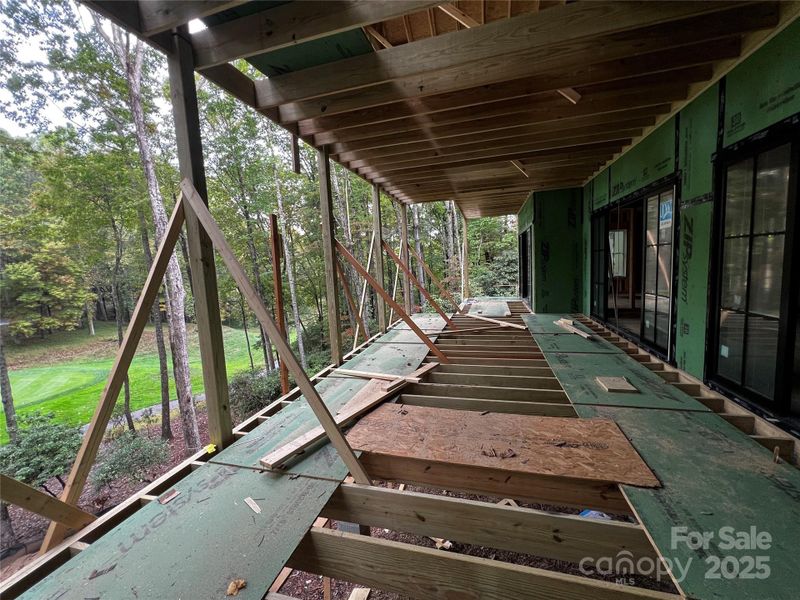 Open air deck on the lower level Open air deck on the lower level