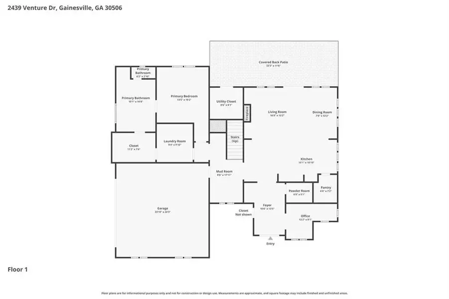 2D floor plan layout of this home in , Gainesville, GA (Image 5).