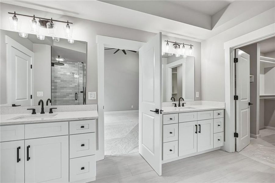 Furnished interior view inside a new home in , Canton (Image 37).