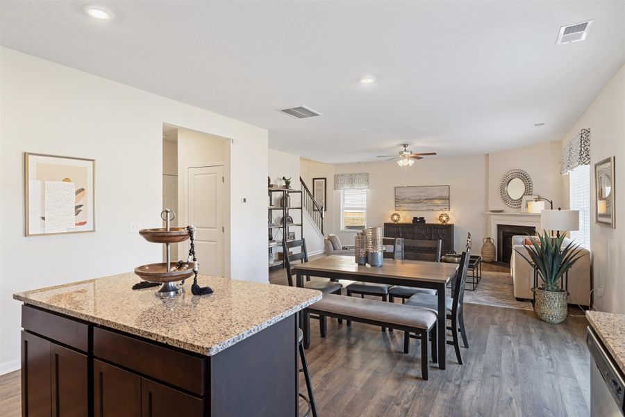 Representative furnished interior of a home built from the Hanover by D.R. Horton in Hillcrest Landing, McDonald (Image 8).