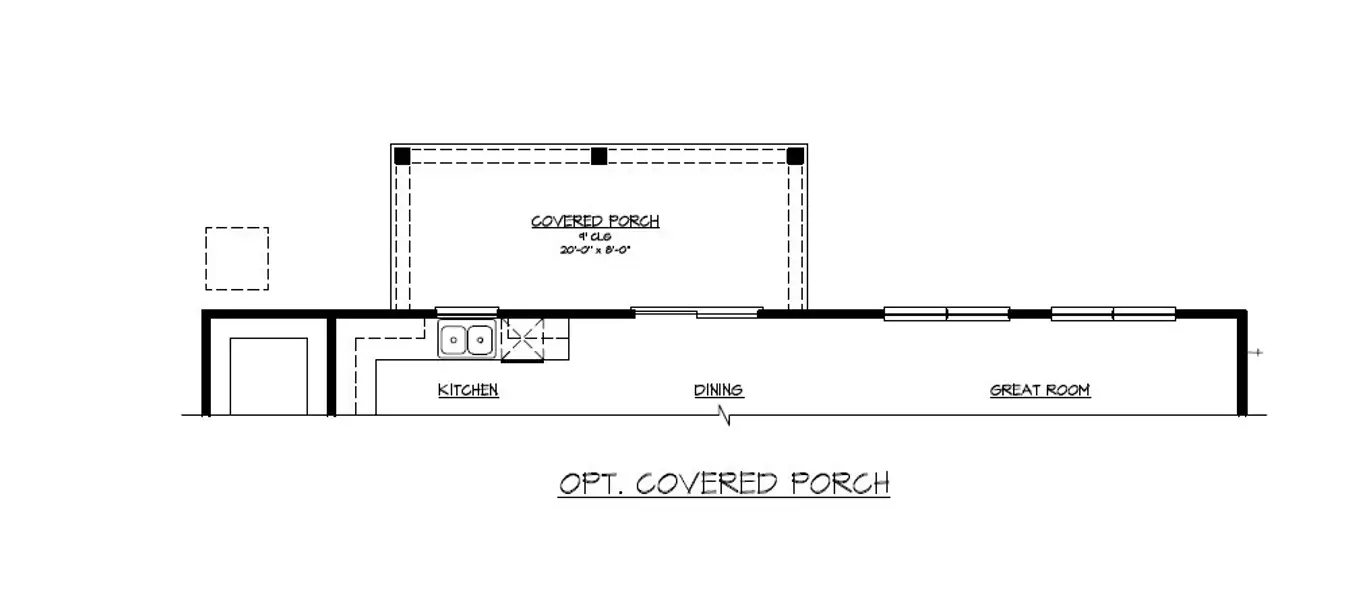2D floor plan layout of this home in Settlers Hammock, Kingsland, GA (Image 4).