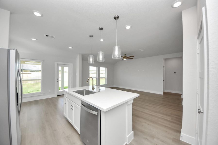 Furnished interior view inside a new home in Sunrise Cove: Landmark Collection, Texas City (Image 7).