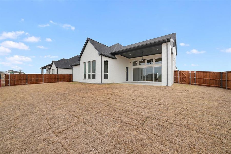 Exterior details and patio area of a home in , Prosper (Image 4). Exterior details and patio area of a home in , Prosper (Image 4).