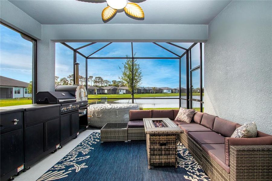 Exterior details and patio area of a home in Del Webb BayView, Parrish (Image 23).