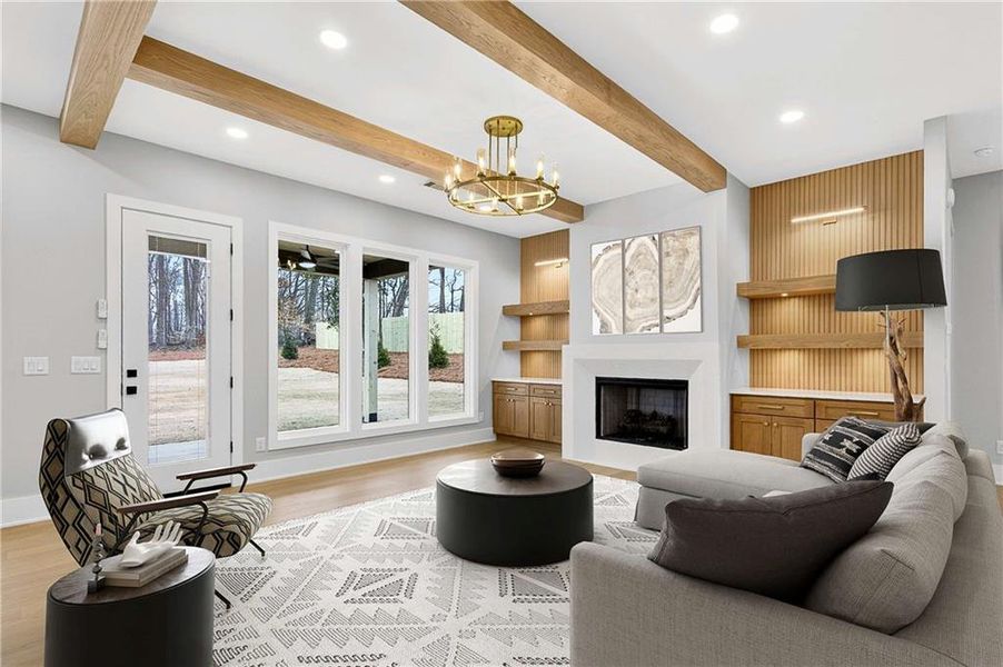 Furnished interior view inside a new home in , Cumming (Image 5).