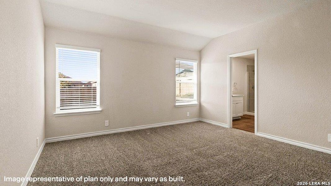 Spacious, unfurnished interior of a new home in Brookstone Creek, San Antonio (Image 22).