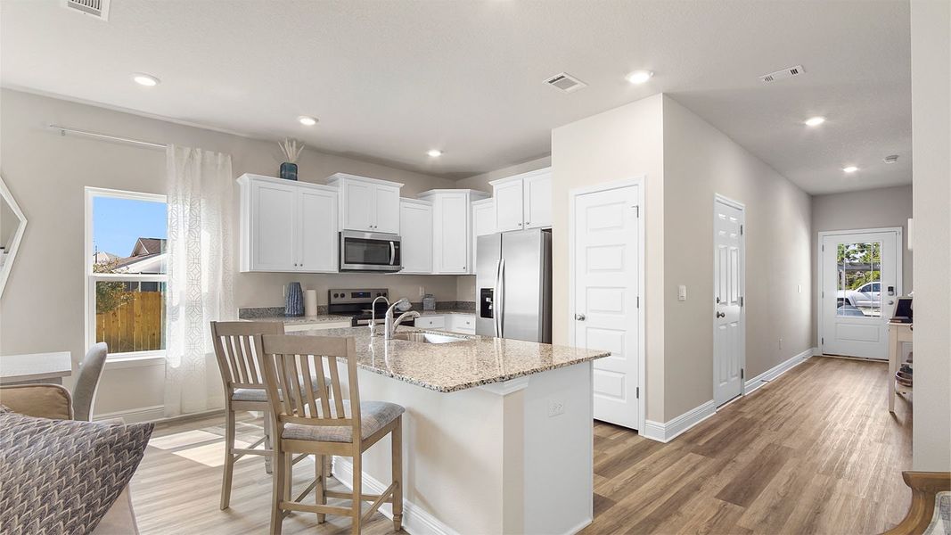 Furnished interior view inside a new home in Caballeros Estates Townhomes at Hombre, Panama City Beach (Image 7). Furnished interior view inside a new home in Caballeros Estates Townhomes at Hombre, Panama City Beach (Image 7).