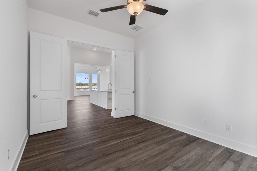 Double doors in Study Double doors in Study