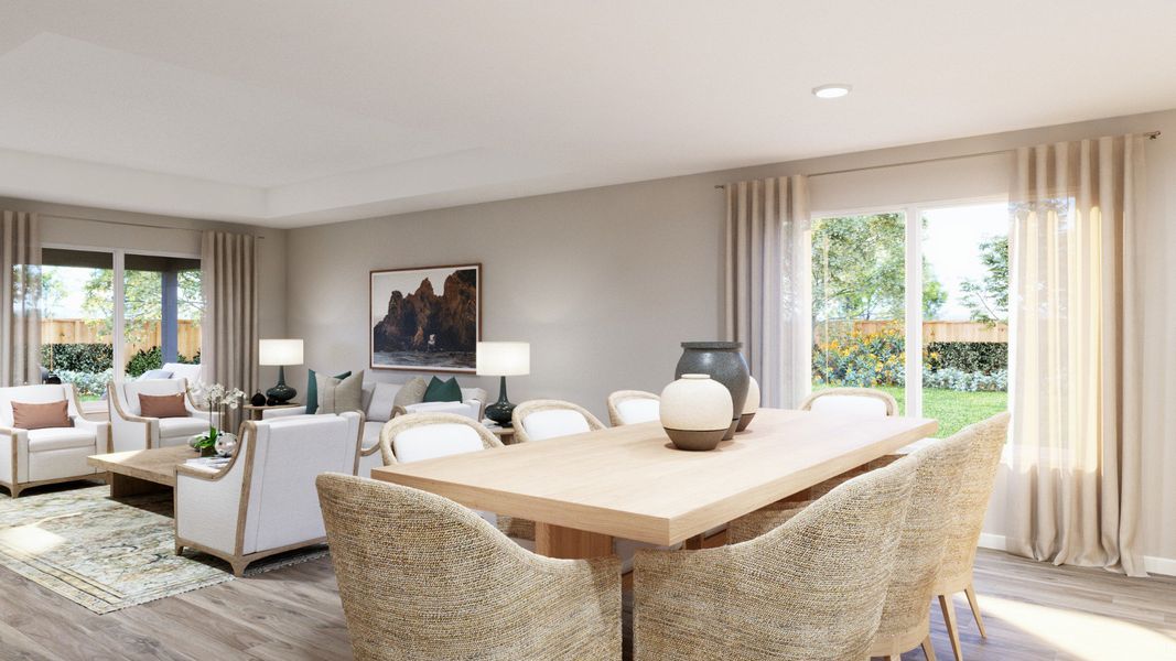 Representative furnished interior of a home built from the The Cortona by Legend Homes in Hunters Ranch, San Antonio (Image 8).