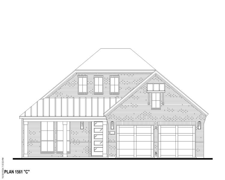 Plan 1561 Elevation C