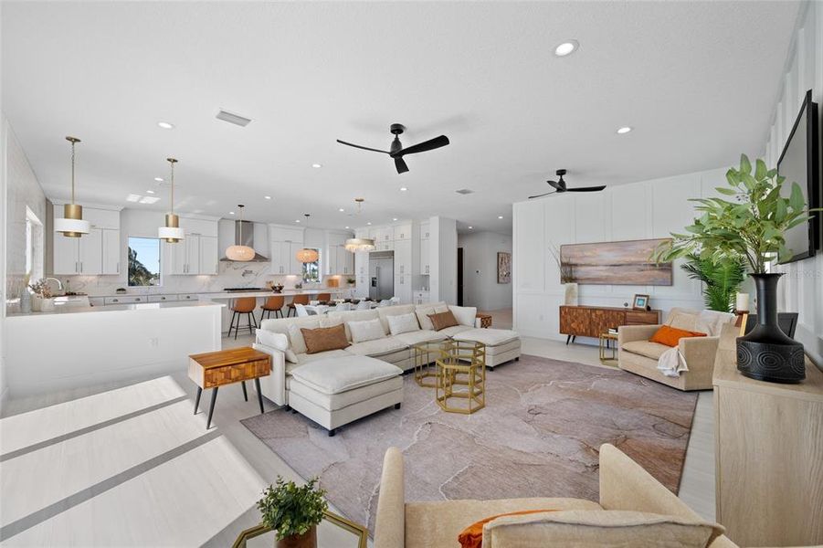 Furnished interior view inside a new home in , Treasure Island (Image 13).