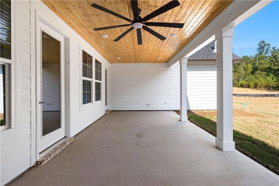 Exterior details and patio area of a home in , Fayetteville (Image 3).