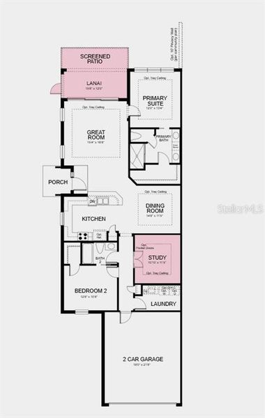 2D floor plan layout of this home in Esplanade at Wellen Park, Englewood, FL (Image 2). 2D floor plan layout of this home in Esplanade at Wellen Park, Englewood, FL (Image 2).
