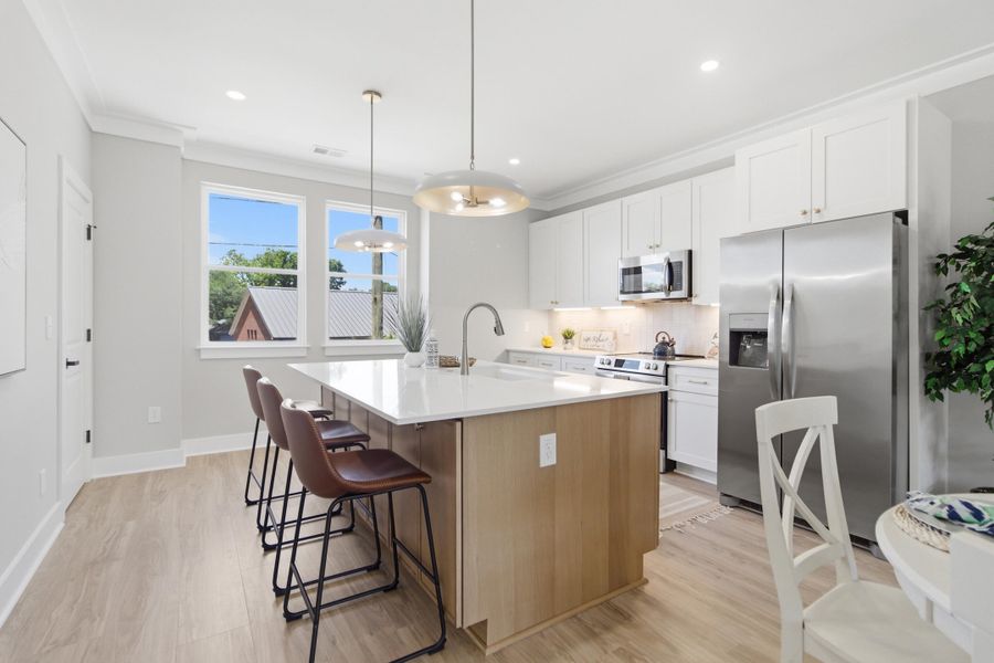 Furnished interior view inside a new home in , Charleston (Image 27).
