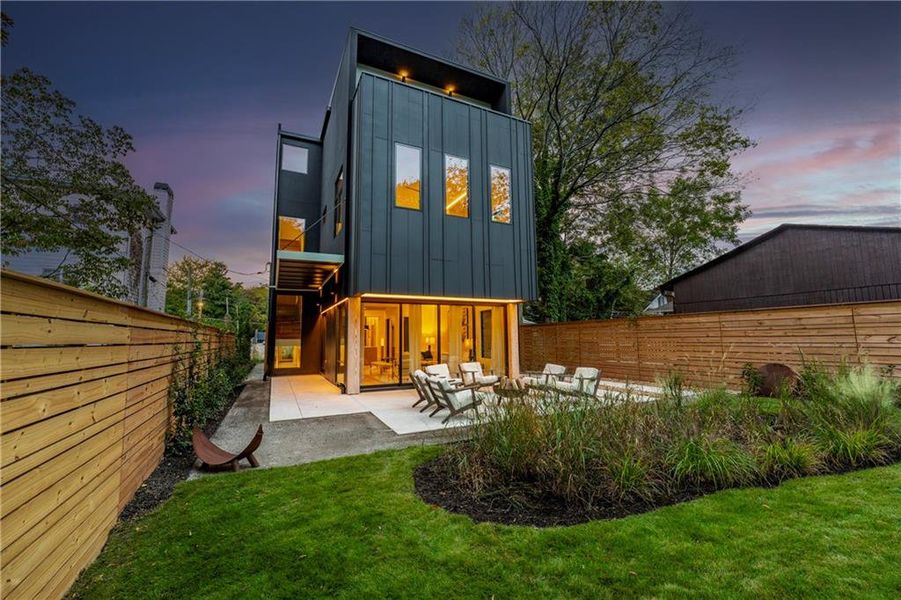 Exterior details and patio area of a home in , Atlanta (Image 29).