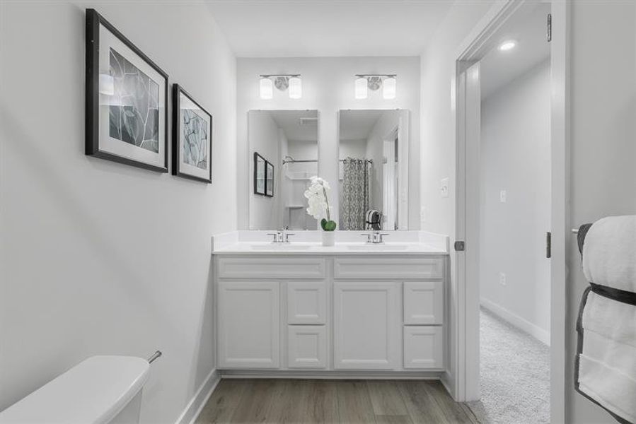 Representative furnished interior of a home built from the Overture by Ryan Homes in Moore Farm Townhomes, Indian Trail (Image 34).