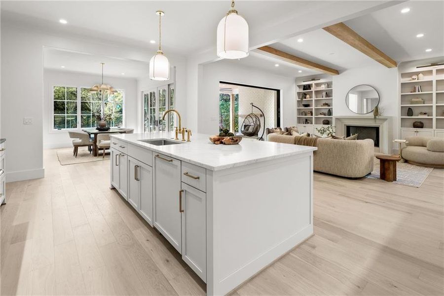 Furnished interior view inside a new home in , Atlanta (Image 10).