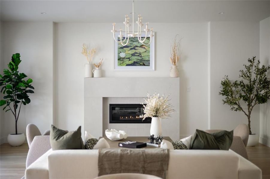 Furnished interior view inside a new home in , Dallas (Image 35).